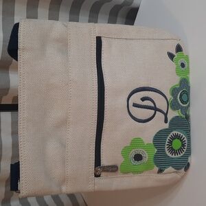 Thirty One Floral Canvas Crossbody Bag